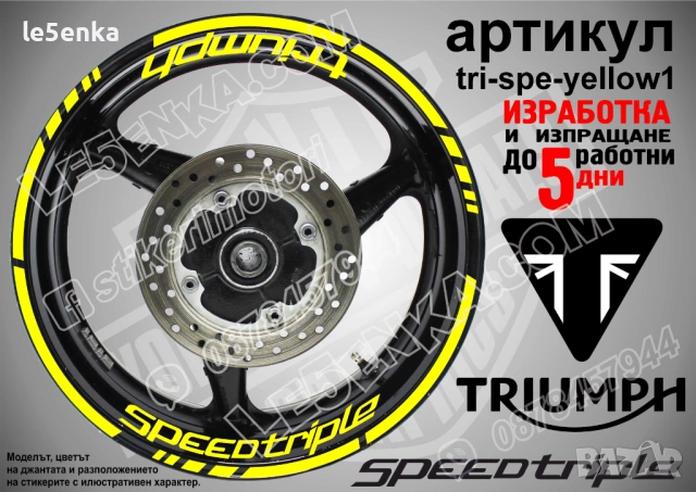 Triumph Speed Triple кантове и надписи за джанти, снимка 10 - Аксесоари и консумативи - 43148080
