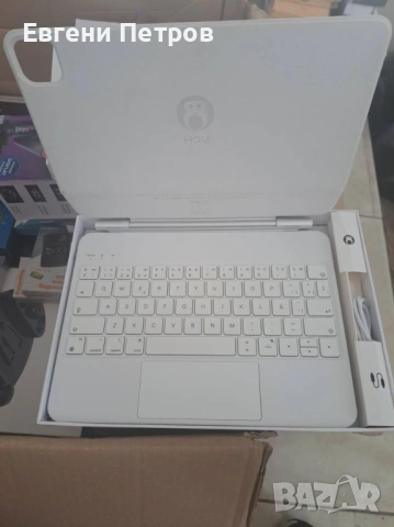 HOU Magic Keyboard Case за таблети Apple iPad (като моделите iPad Air и iPad Pro 11/13 инча, снимка 3 - Друга електроника - 54839656