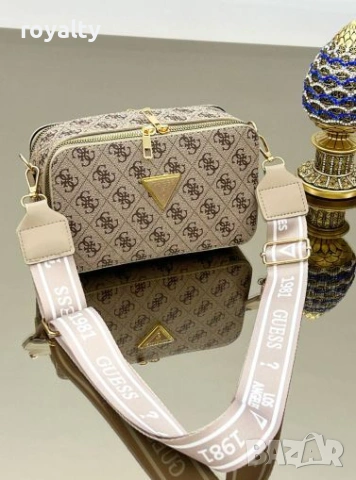 Guess Нова Кожена Дамска Чанта Гес 