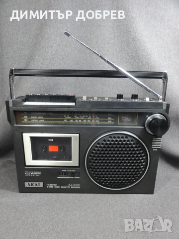 СТАР РЕТРО РАДИО КАСЕТОФОН AKAI AJ-350H JAPAN FM 65-73MHz/SW/MW
