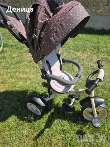 Триколка Kikka Boo Alonsy Beige triangle, снимка 6 - Детски велосипеди, триколки и коли - 55626817