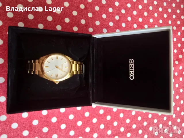 Seiko SUR314P1 с позлата, снимка 2 - Мъжки - 55557269