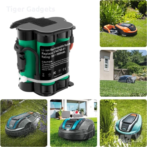 Батерия ADVTRONICS 18V 3.0Ah за роботизирани косачки Gardena, Husqvarna и McCulloch, снимка 6 - Други - 54923998