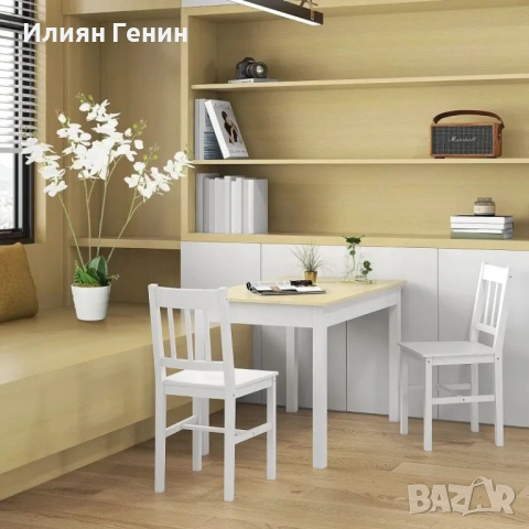 Комплект от 2 трапезни стола HOMCOM, снимка 5 - Столове - 54222918