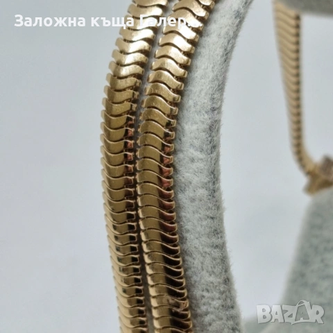 Златно колие 14K ITALY – 12,6 г, 38,5 см, снимка 6 - Колиета, медальони, синджири - 54543725