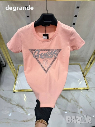 💫Дамски Тениски 💫Gucci 💫Guess 💫Tommy 💫Karl Lagerfeld 💫Лого Бродерия, снимка 3 - Тениски - 54975692
