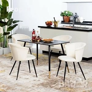Комплект от 4 скандинавски трапезни стола MEUBLE COSY, снимка 5 - Столове - 55204148