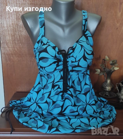 Ефектен комплект танкини и боксерки. Макси размер PLUS SIZE  2-3ХЛ