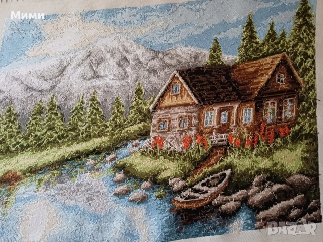 Гоблени"Лято в планината" и"Зимен залез", снимка 3 - Гоблени - 54278715