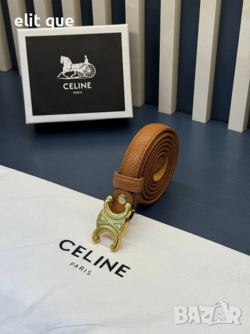 колан от естествена кожа в кутия celine 2см