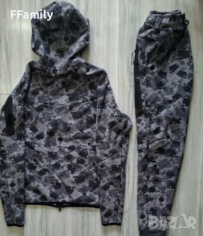 Eкип Nike Tech Fleece Камуфлаж [S - XL], снимка 8 - Спортни дрехи, екипи - 54146041