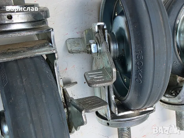 Въртящи се колела със спирачка за скеле, снимка 5 - Други - 55579325