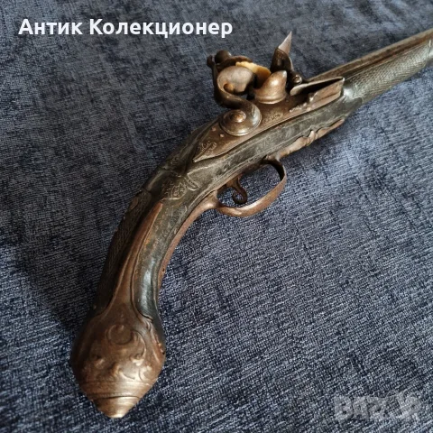 Османски / балкански кремъчен пистолет с италианска цев, XVIII век