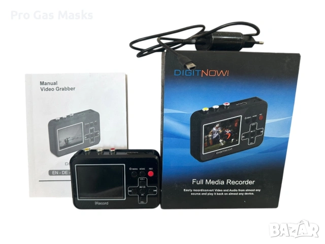 Цифров видео конвертор, DIGITNOW VHS видеозаснемане, преносим, ​​с 2.4-инчов екран с кутия