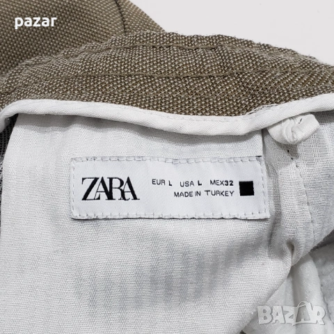 ZARA Мъжки Къси Панталони Бермуди Еластична Талия 4 Джоба L, снимка 5 - Къси панталони - 54582426