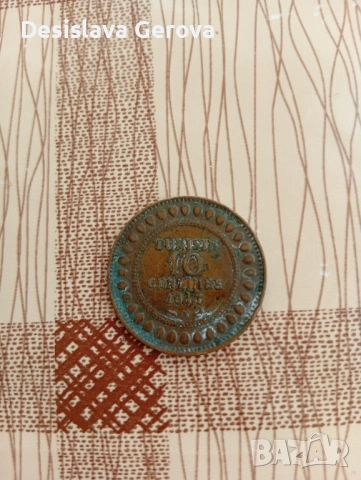 10 centimes Тунис-1917