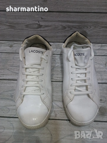 Lacoste N 42 Unisex кожени, снимка 3 - Маратонки - 54477100