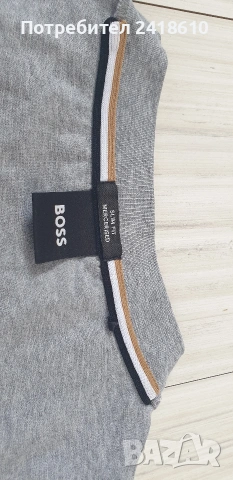 Hugo Boss Tessler 185  Mercerised  Cotton Slim Fit  Mens Size S ОРИГИНАЛ Мъжка Тениска!, снимка 13 - Тениски - 54398959