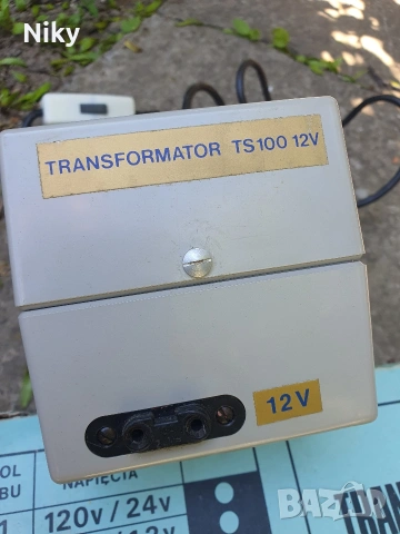 Трансформатор PZO TS-100-12V, снимка 2 - Друга електроника - 54540274