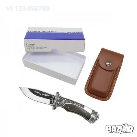 Нож,сгъваем 127х227+ кожен калъф - Columbia A3191, снимка 3 - Ножове - 53979063