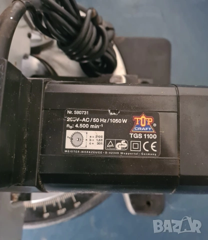Немска Пендула Циркуляр за рязане под ъгъл Top Craft TGS 1100 – 1050W, снимка 5 - Циркуляри - 54444788