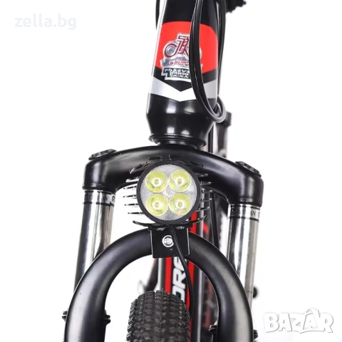 LED фар 12W с вграден клаксон 100dB, 12V-72V – за електрическа тротинетка и велосипед, IPX5 10377, снимка 6 - Друга електроника - 54685146