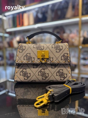 Guess Нова Кожена Дамска Чанта Различни Цветове , снимка 6 - Чанти - 55288953