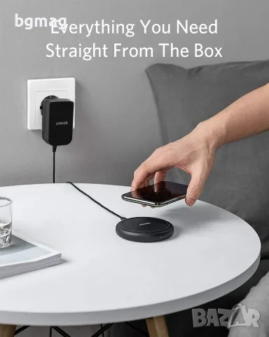 Anker PowerWave II Pad безжично зарядно-пад за телефон с безплатна доставка, снимка 4 - Оригинални зарядни - 55468203