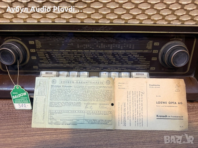 Loewe Opta  Apollo 1761W  лампово радио, снимка 14 - Радиокасетофони, транзистори - 54726850