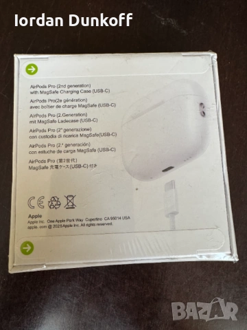 Apple AirPods Pro (2nd gen), снимка 2 - Безжични слушалки - 54582689