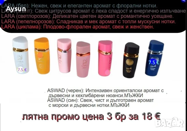 Дамски и мъжки парфюми на изгодни цени