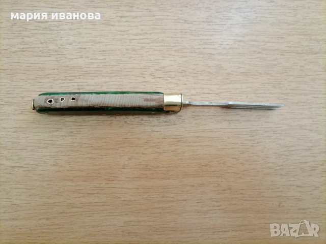 Стара сгъваема вилица с нова дръжка , снимка 3 - Антикварни и старинни предмети - 55163859