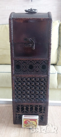 Кутия за вино за ценители височина 35см , снимка 6 - Декорация за дома - 54089138