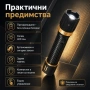 Мощен акумулаторен електрошок за самозащита с фенер кучегон самоотбрана при нападение от кучета хора, снимка 4