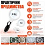 Увеличителна мощна ръчна лупа с LED осветление лампа дръжка различни сменяеми лещи четене бижута, снимка 3