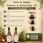 Ново Масло за растеж на коса Batana и розмарин 2 броя x20ml за скалп и корени по-силна коса, снимка 5
