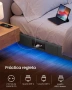 Плаващо легло с LED осветление, 140 x 200 см, тапицирани ръбове, 2 контакта, USB-A и USB-C портове, , снимка 3