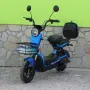 Електрически скутер с педали  500W/48V/15Ah – BLUE, снимка 1