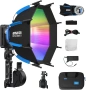 Amaran Ray 60c RGB видео лампа, 60W, преносима CCT студийна фотографска лампа 1800K-20000K, снимка 1