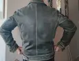 Винтидж Мъжко кожено яке Cafe Racer LLD M/L, снимка 5