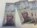  	Лот от 20 броя нециркулирали UNC банкноти 1000 боливара Венецуела 2017 година, снимка 1
