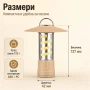 Мощна акумулаторна къмпинг лампа LED фенер USB зареждане кука за риболов туризъм палатка аварии, снимка 7