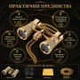 Луксозен театрален бинокъл 3×25 черен с верижка за театър опера концерти балет подарък реквизит, снимка 5
