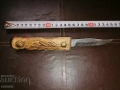 нож с дървена дръжка и украси с камъни-1, снимка 1