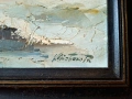Картина "Зима край морето", худ. К. Табаков, 1990 - те г., снимка 3