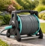 Градински маркуч 30 м на макара с пистолет | Автоматична система за поливане, снимка 6