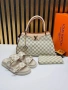Louis Vuitton Нов Дамски Комплект Луи Витон Чехли Чанта Различни Цветове , снимка 2