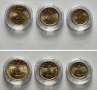 Нови Монети (UNC) 1, 2 и 5 ст., 1999година. , снимка 1