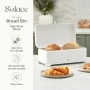 Нова голяма бяла кутия за хляб 16L Swan Solace кухненско съхранение с повдигащ капак, снимка 2