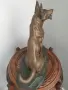 35см-3кг Carvin ЦAM статуетка/стара френска скулптура/фигура на куче/немска овчарка, снимка 2
